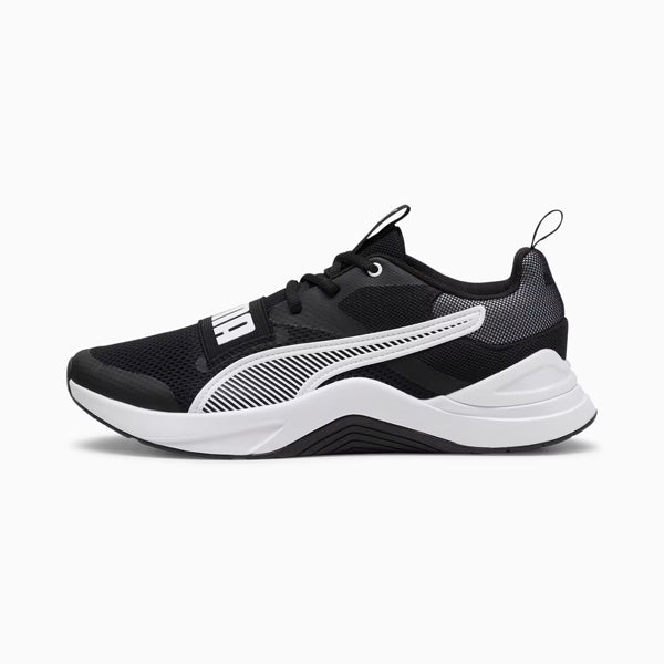 PUMA PROSPECT CROSS TRAINING SHOES FOR MEN, PUMA BLACK & PUMA WHITE