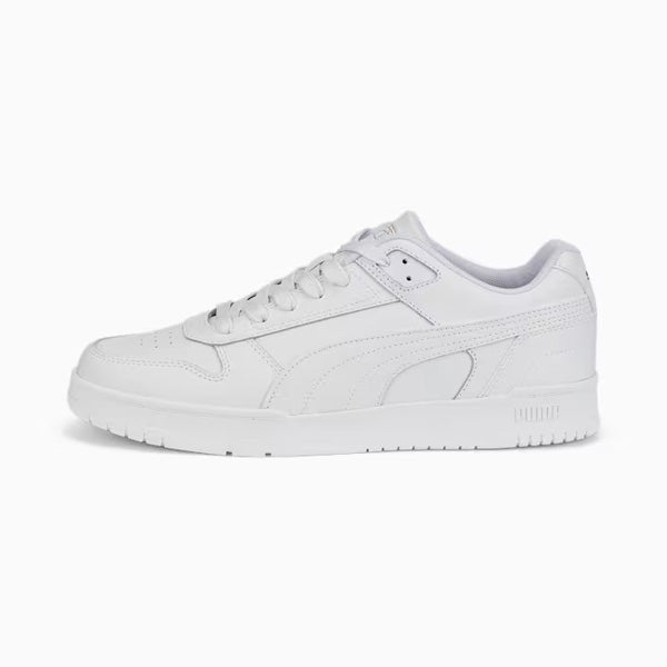 PUMA RBD GAME LOW LIFESTYLE SHOES FOR MEN, PUMA WHITE & PUMA TEAM GOLD