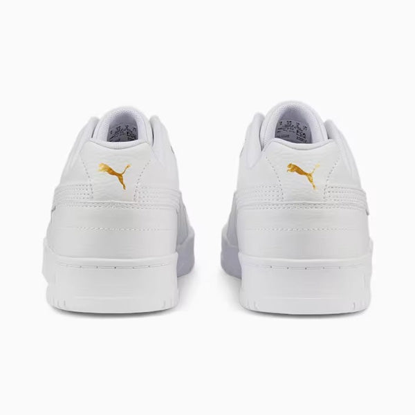 PUMA RBD GAME LOW LIFESTYLE SHOES FOR MEN, PUMA WHITE & PUMA TEAM GOLD