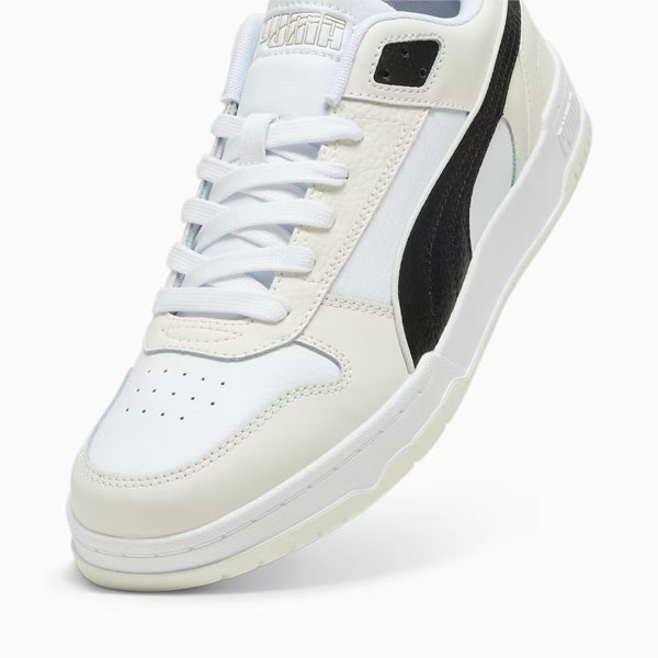 PUMA RBD GAME LOW LIFESTYLE SHOES FOR MEN, VAPOR GRAY & PUMA BLACK & PUMA WHITE