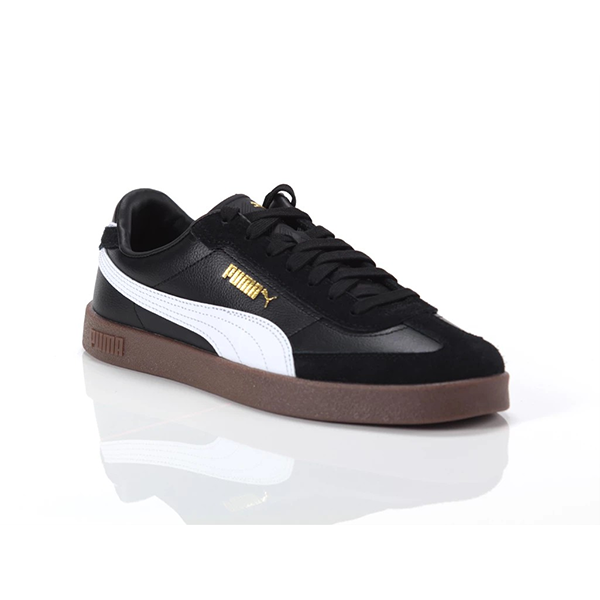 PUMA CLUB II ERA LIFESTYLE SHOES FOR MEN, PUMA BLACK & PUMA WHITE & PUMA GOLD