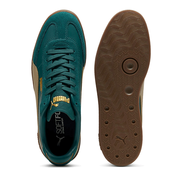 PUMA CLUB II ERA LIFESTYLE SHOES FOR WOMEN, DARK MYRTLE & OAK BRANCH & GUM