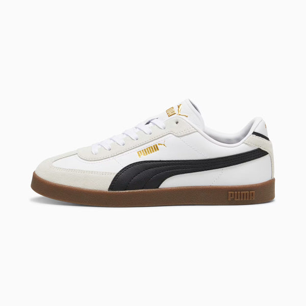 PUMA CLUB II ERA LIFESTYLE SHOES FOR MEN, PUMA WHITE & PUMA BLACK & VAPOR GRAY