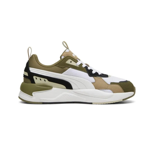 PUMA X-RAY 3 SD RUNNING SHOES FOR MEN, PUMA OLIVE & PUMA WHITE & PUMA BLACK