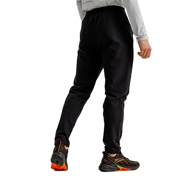 ANTA WOVEN TRACK  RUNNING PANT FOR MEN, BASIC BLACK