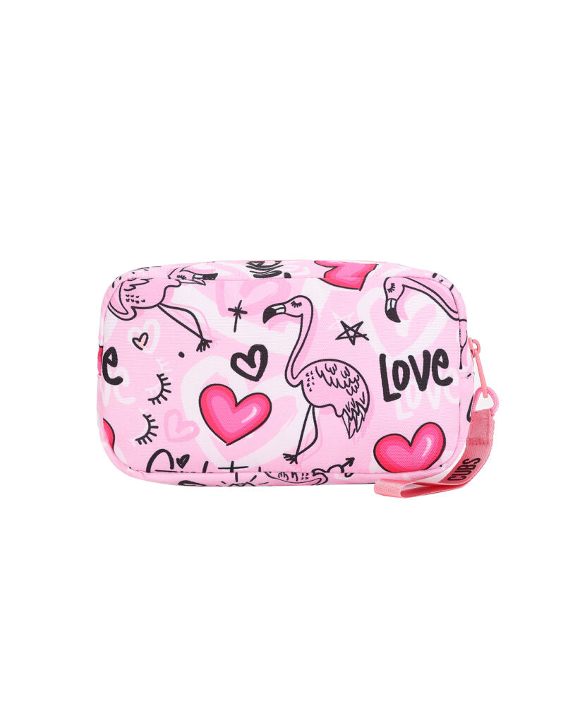 Cubs Love Flamingo Pencil Case