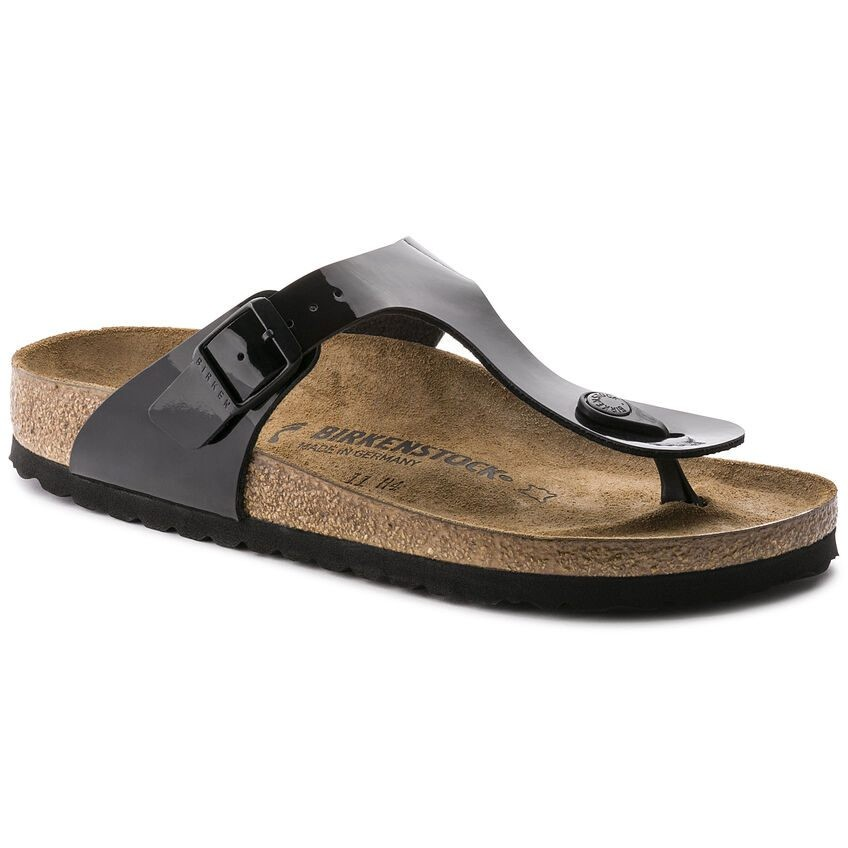 BIRKENSTOCK GIZEH BF PATENT BLACK FOR WOMEN