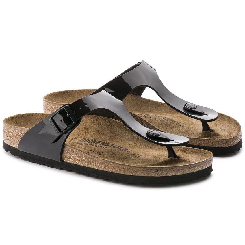 BIRKENSTOCK GIZEH BF PATENT BLACK FOR WOMEN