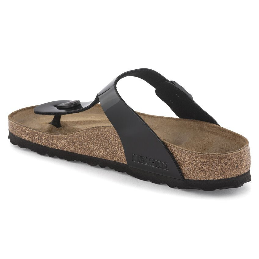 BIRKENSTOCK GIZEH BF PATENT BLACK FOR WOMEN