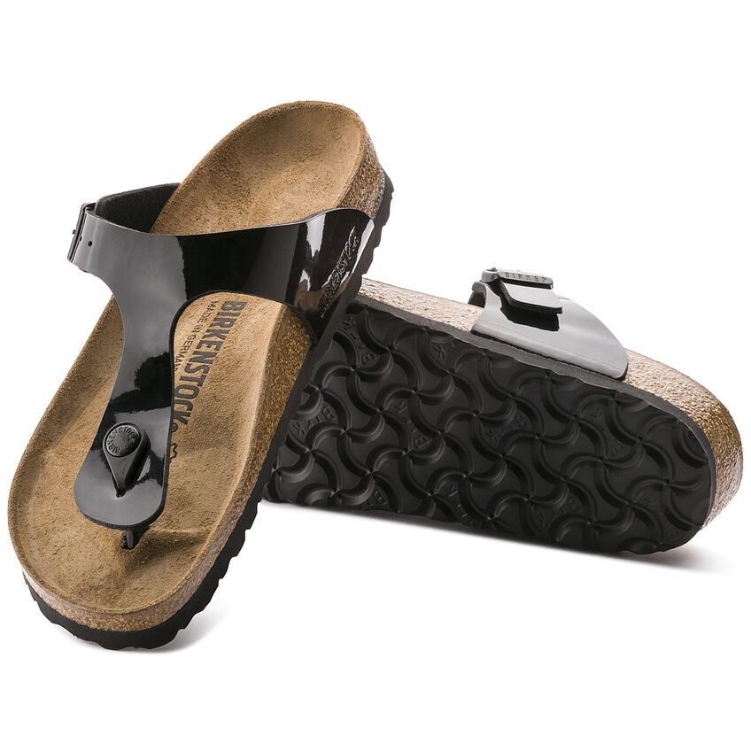 BIRKENSTOCK GIZEH BF PATENT BLACK FOR WOMEN