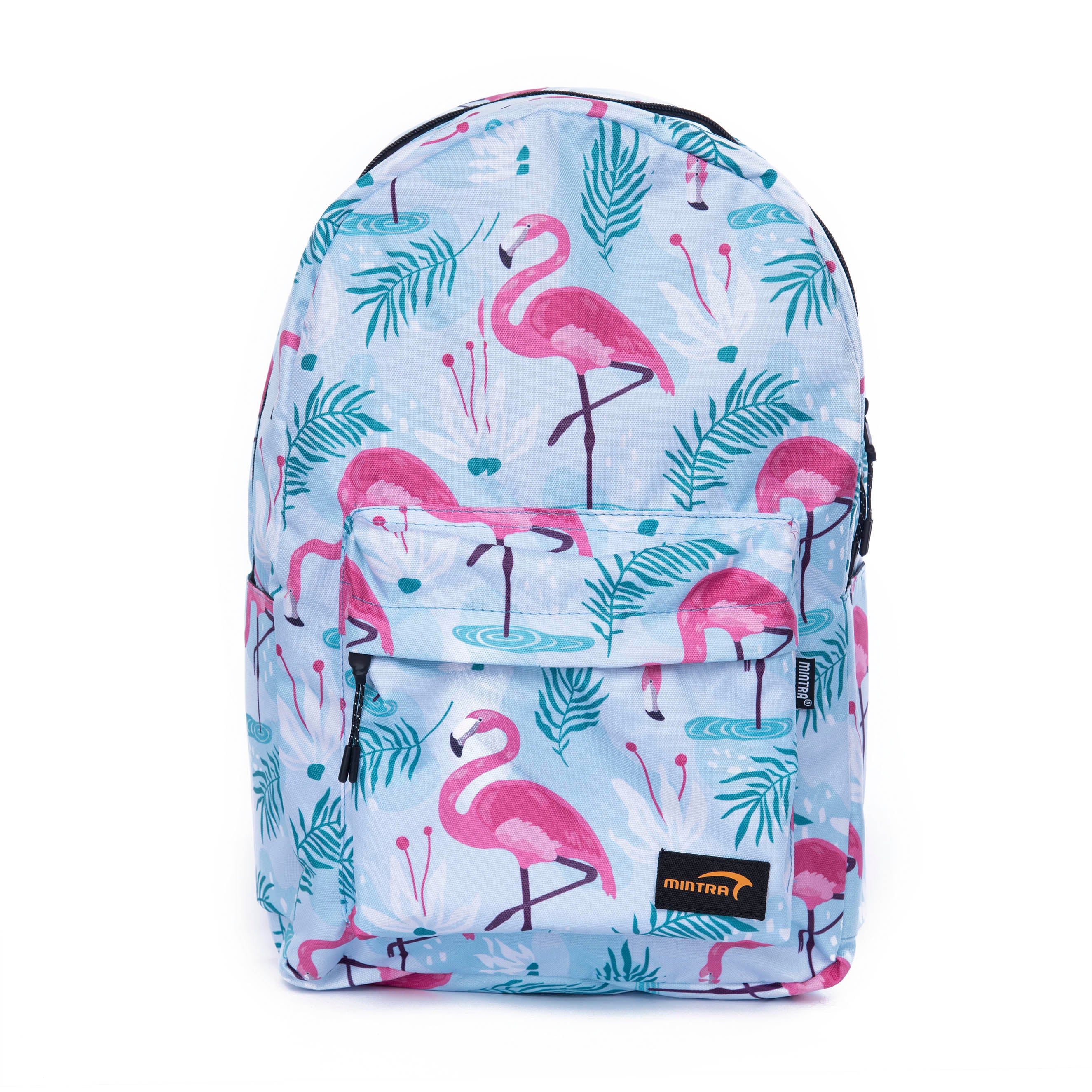 Mintra Dancing Flamingos Backpack For Unisex, Multicolors - 18L