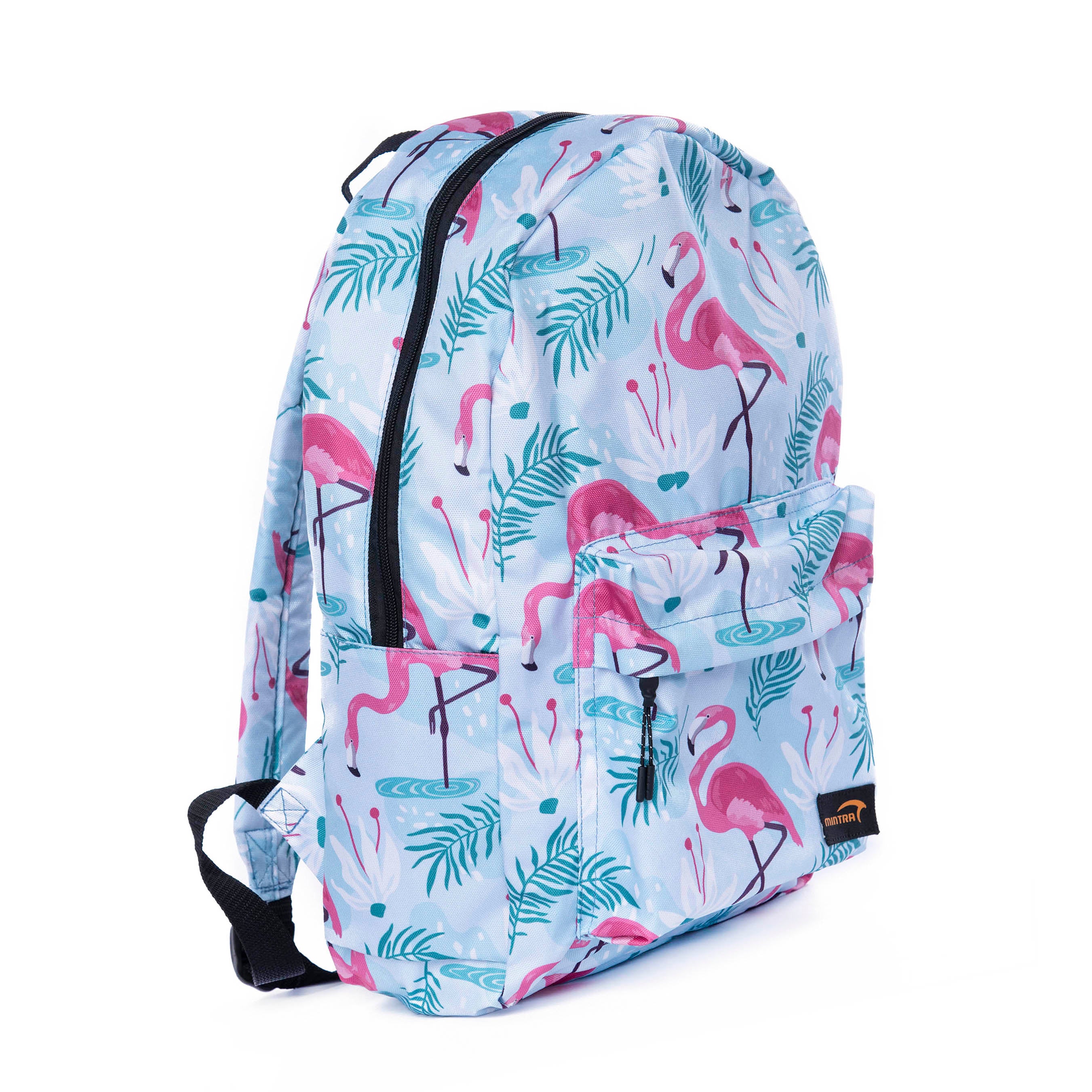 Mintra Dancing Flamingos Backpack For Unisex, Multicolors - 18L