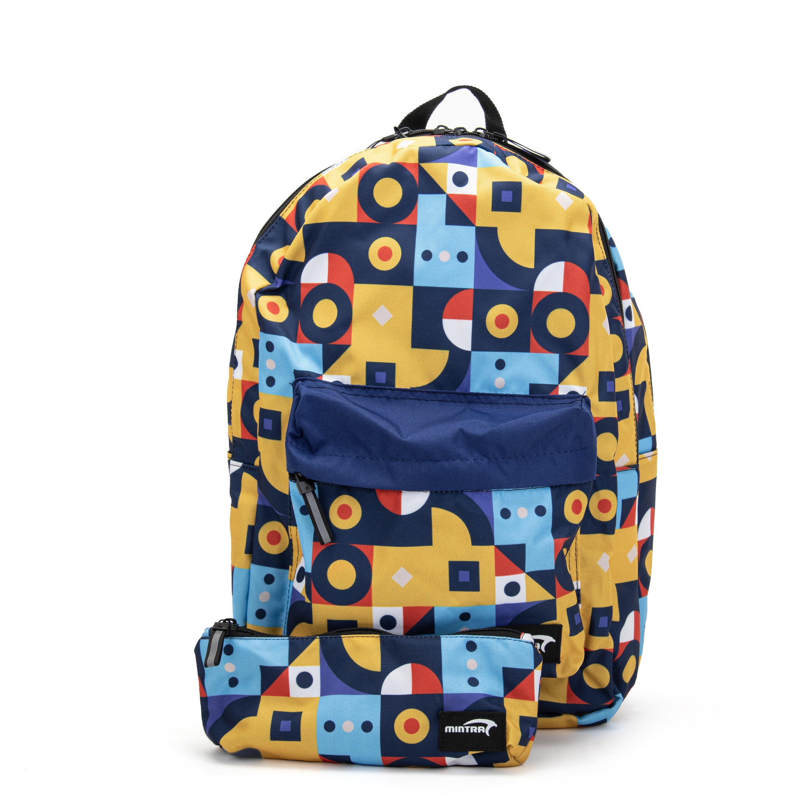 Mintra Artsy Friend Backpack For Unisex with Pencil Case, 24L - 2 Pieces