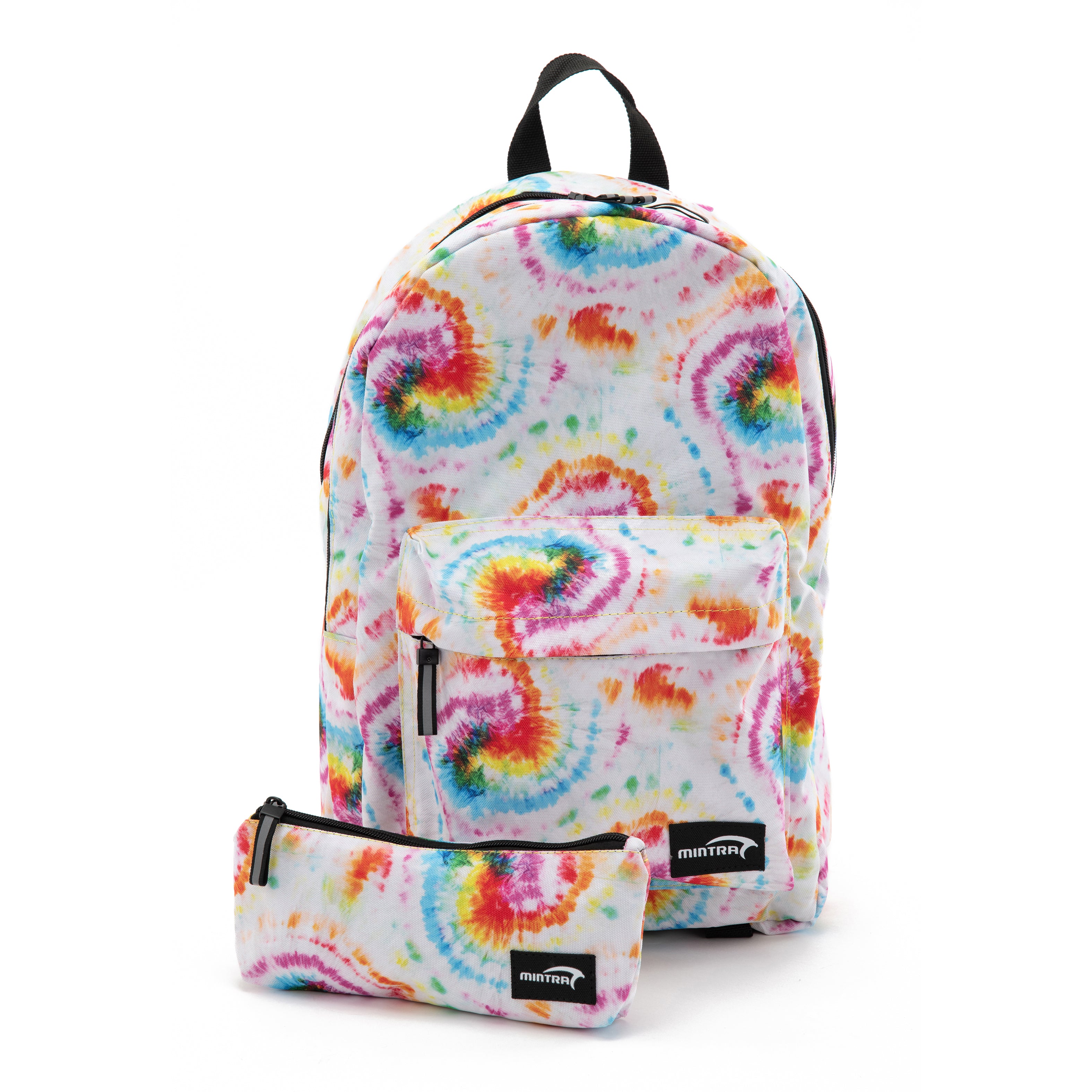 Mintra Lollipop Swirl Backpack For Unisex with Pencil Case, 24L - 2 Pieces