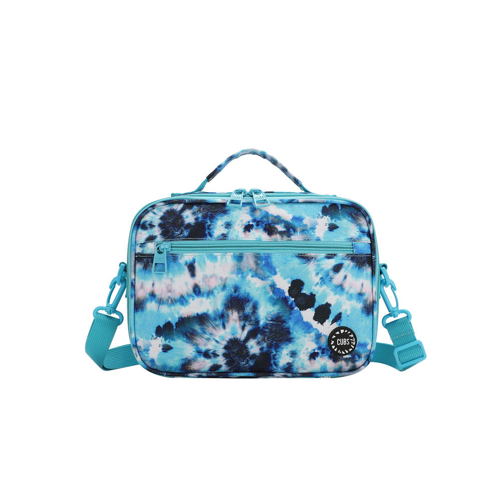 Cubs Water Color Turquoise Tie Dye Lunch Bag