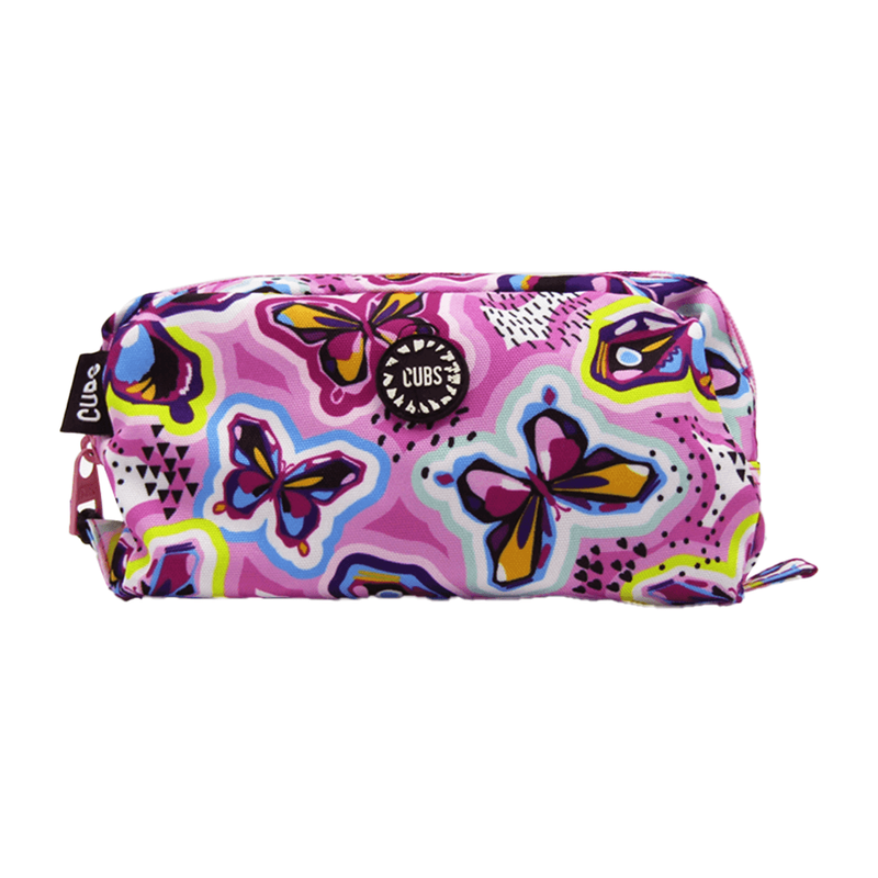 Cubs Purple Butterfly Pencil Case