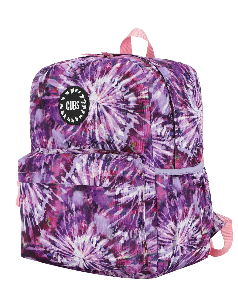 Cubs All Purple Tie Dye Backpack