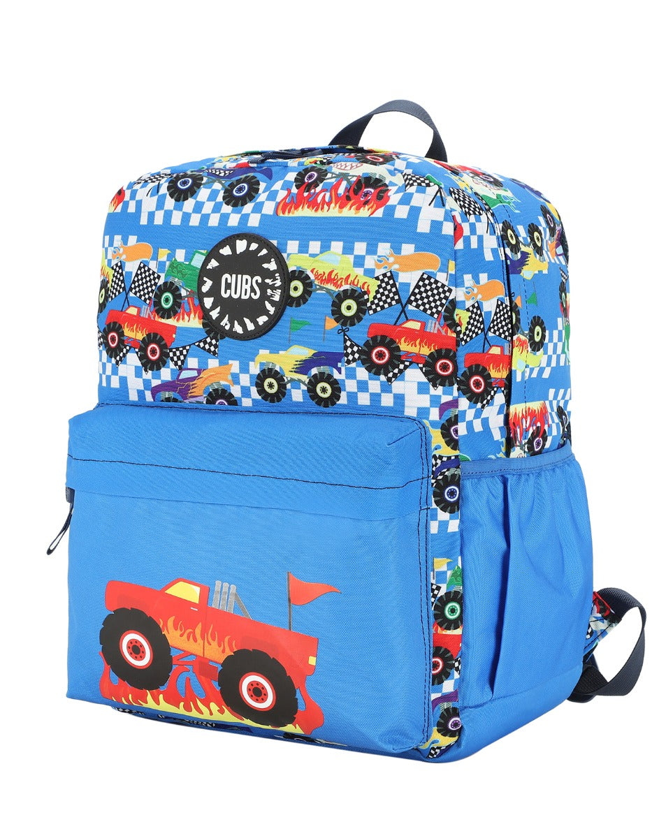 Cubs Monster Truck In Flames Backpack