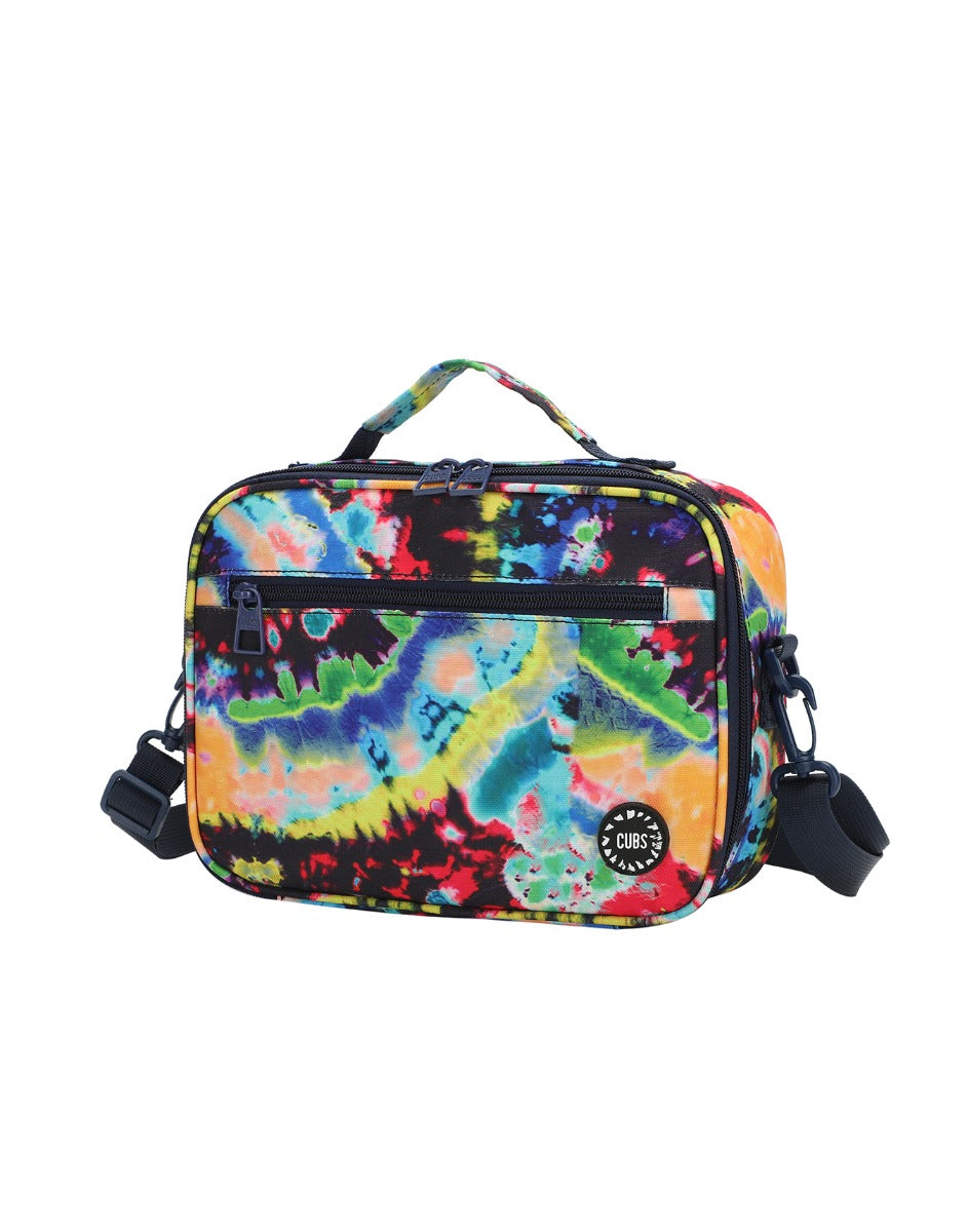 Cubs Black Tie Dye Swirls Lunch Bag