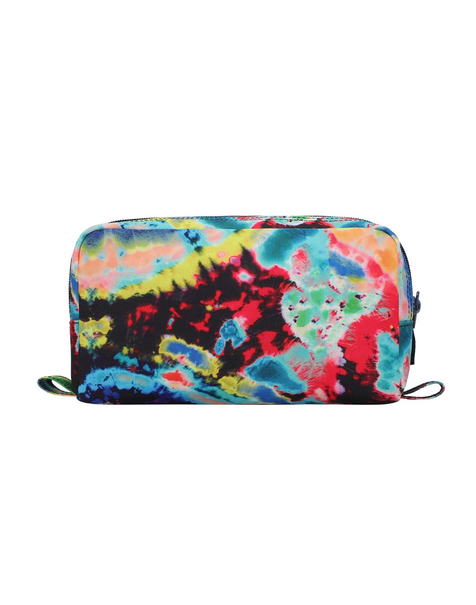 Cubs Black Tie Dye Swirls Pencil Case, Multicolors