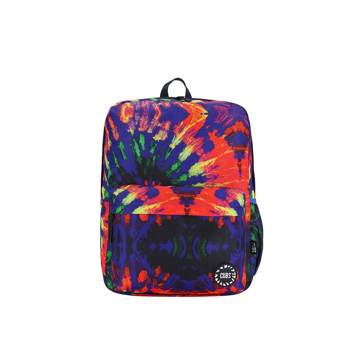 Cubs Junior Student Backpack Red & Black Tie-Dye, Multicolors