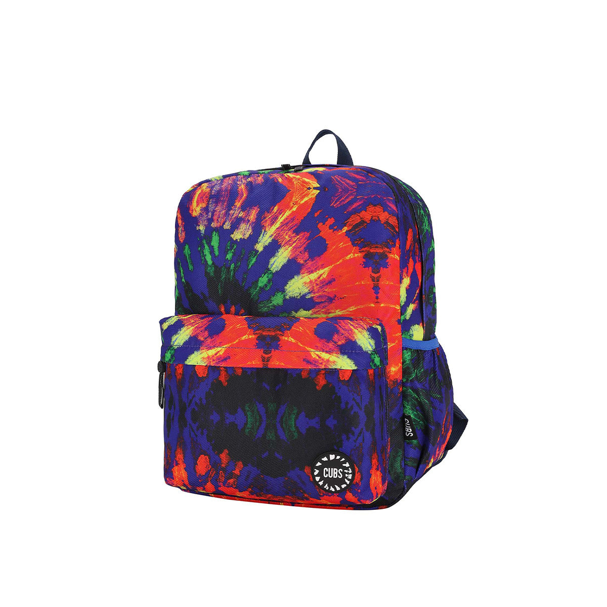 Cubs Junior Student Backpack Red & Black Tie-Dye, Multicolors