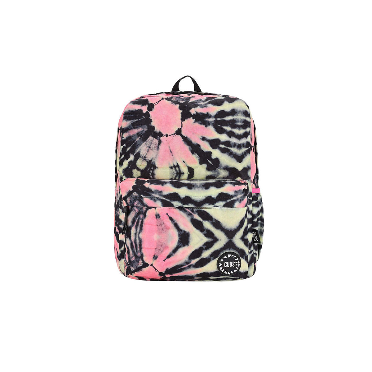 Cubs Junior Student Backpack Black & Pink Tie-Dye, Multicolors