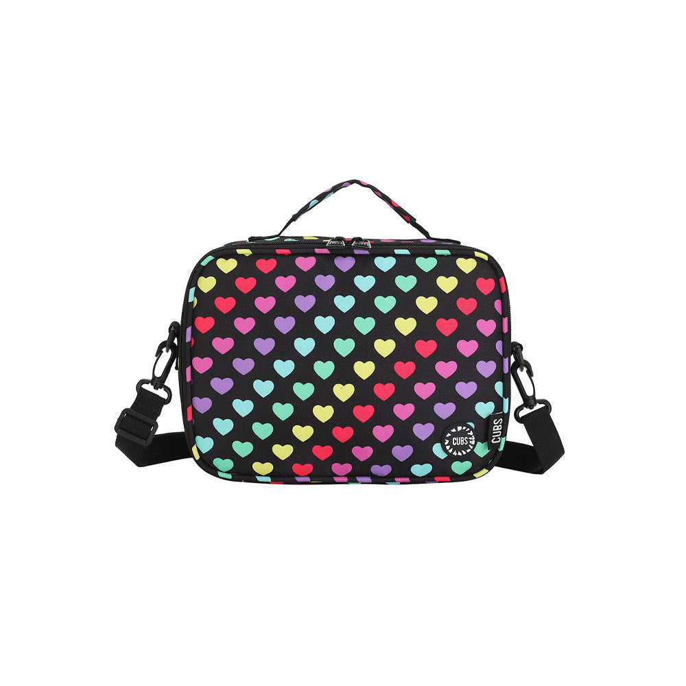 Cubs Classic Lunch Bag With Shoulder Strap All Hearts, Multicolors