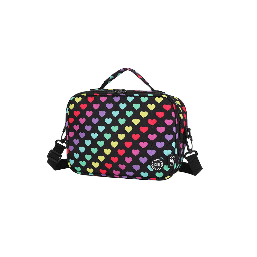 Cubs Classic Lunch Bag With Shoulder Strap All Hearts, Multicolors