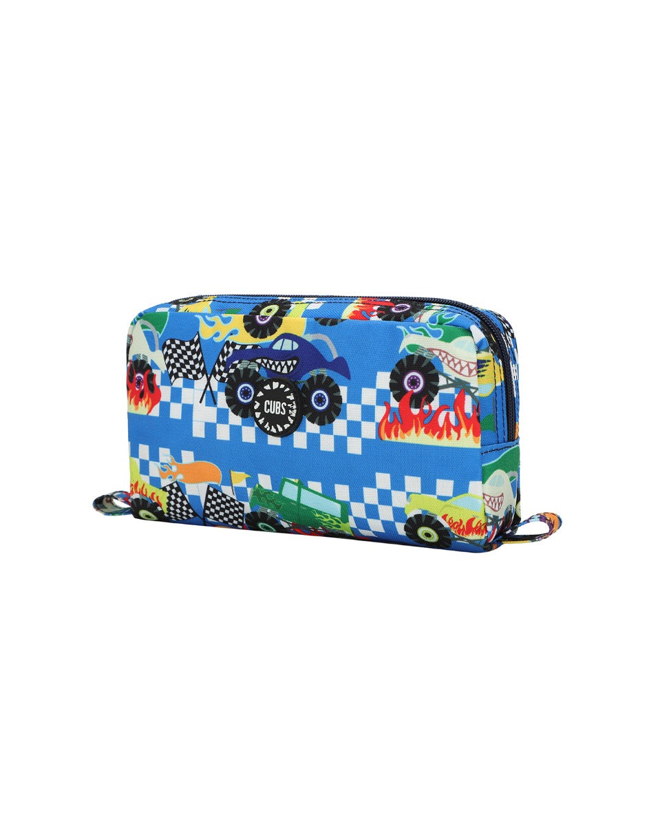 Cubs Monster Truck In Flames Pencil Case, Multicolors