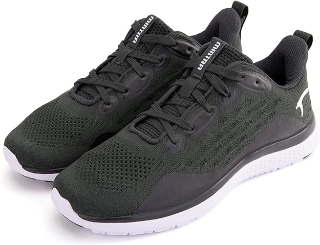 Mintra Stride Running Shoes For Women, Black & White