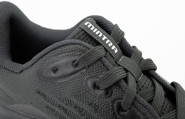 Mintra Stride Running Shoes For Men, Black & White