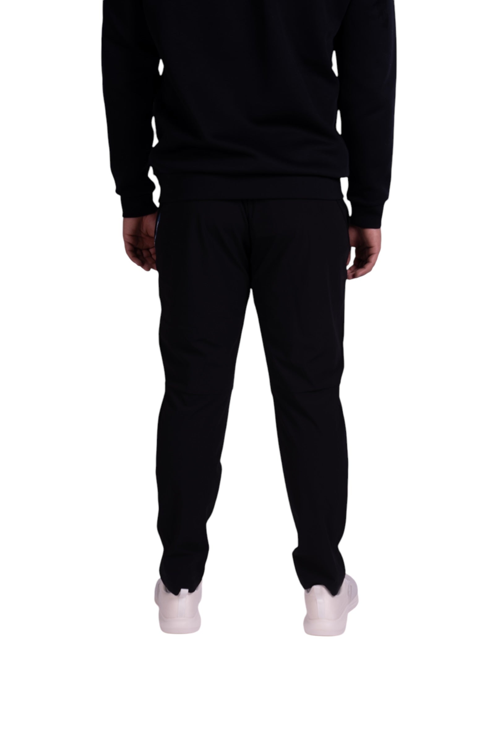 ANTA KNIT TRACK  FITNESS PANT FOR MEN, BASIC BLACK