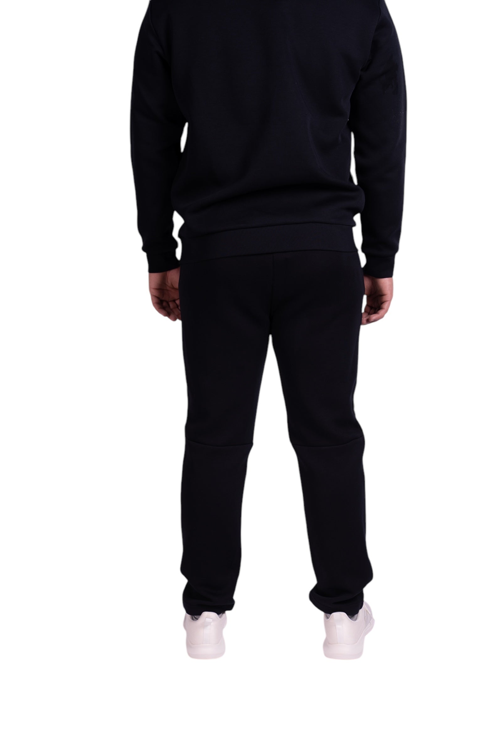 ANTA KNIT TRACK  FITNESS PANT FOR MEN, BASIC BLACK