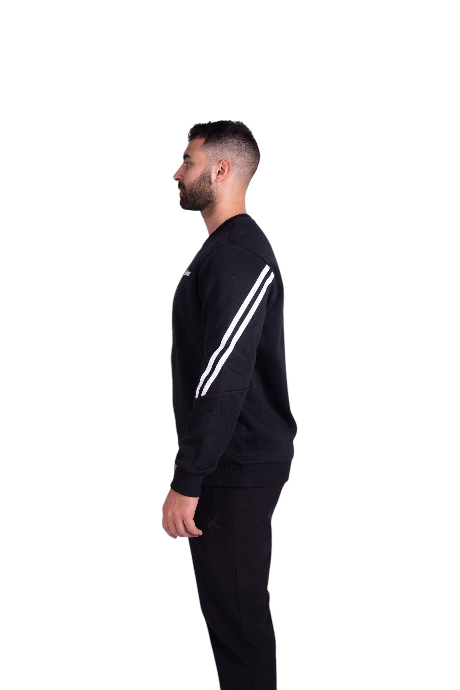 ANTA FITNESS SWEATSHIRT FOR MEN, BASIC BLACK