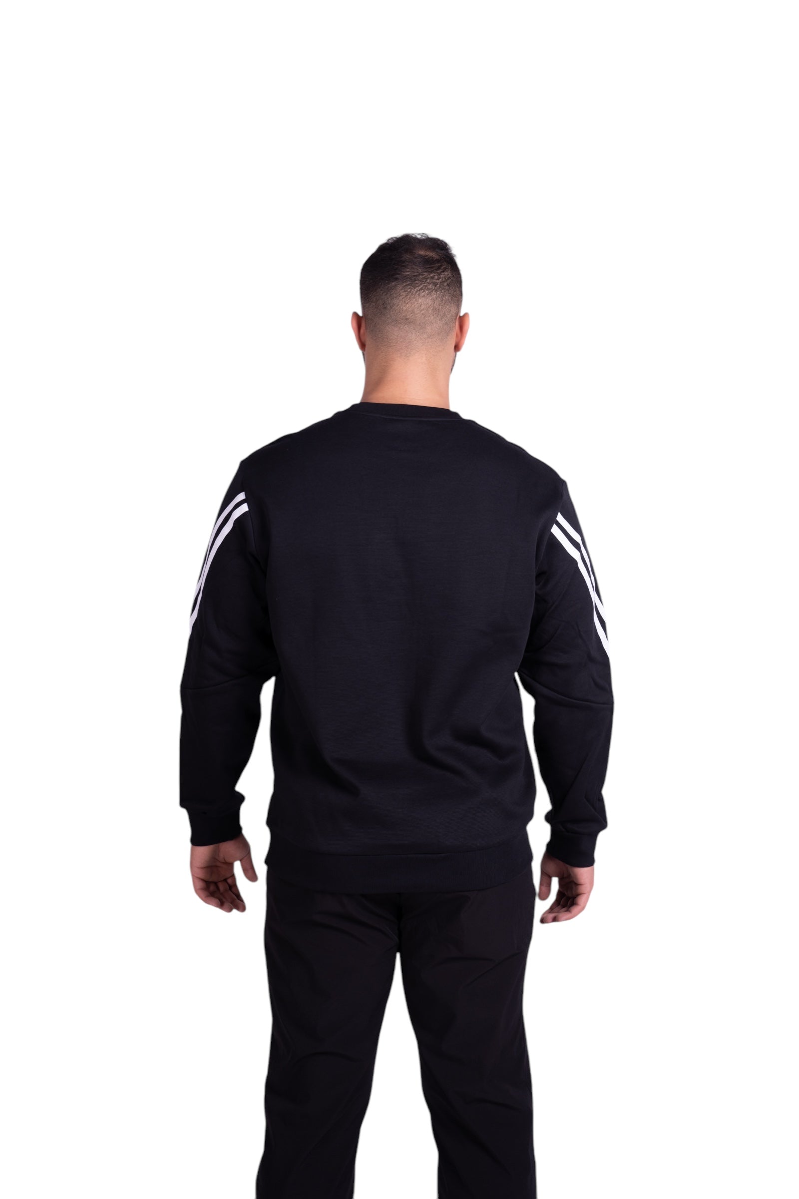 ANTA FITNESS SWEATSHIRT FOR MEN, BASIC BLACK