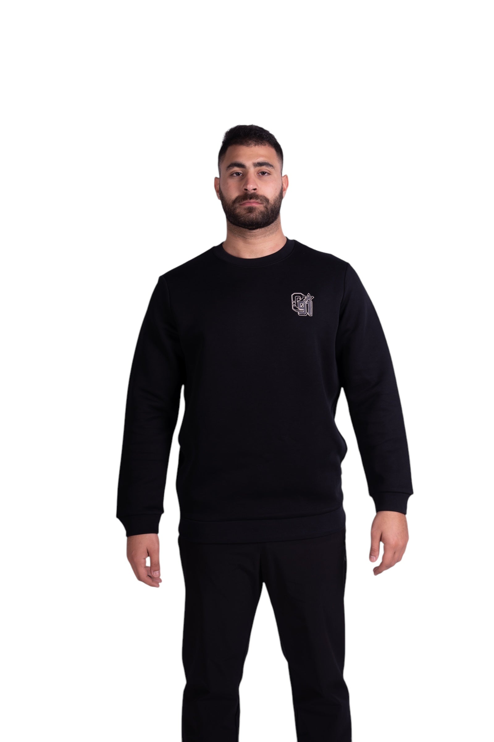 ANTA LIFESTYLE SWEATSHIRT FOR MEN, BASIC BLACK