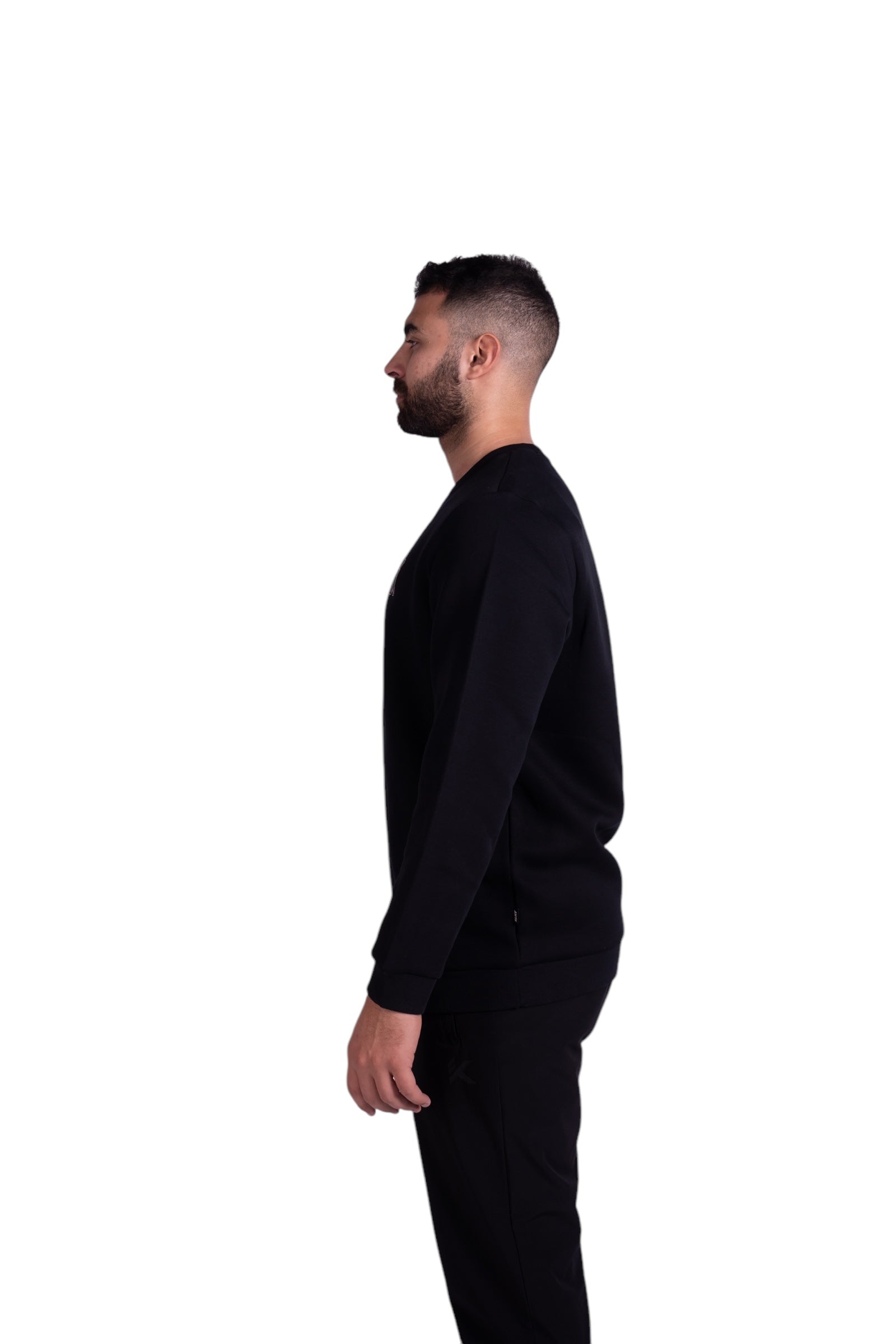 ANTA LIFESTYLE SWEATSHIRT FOR MEN, BASIC BLACK