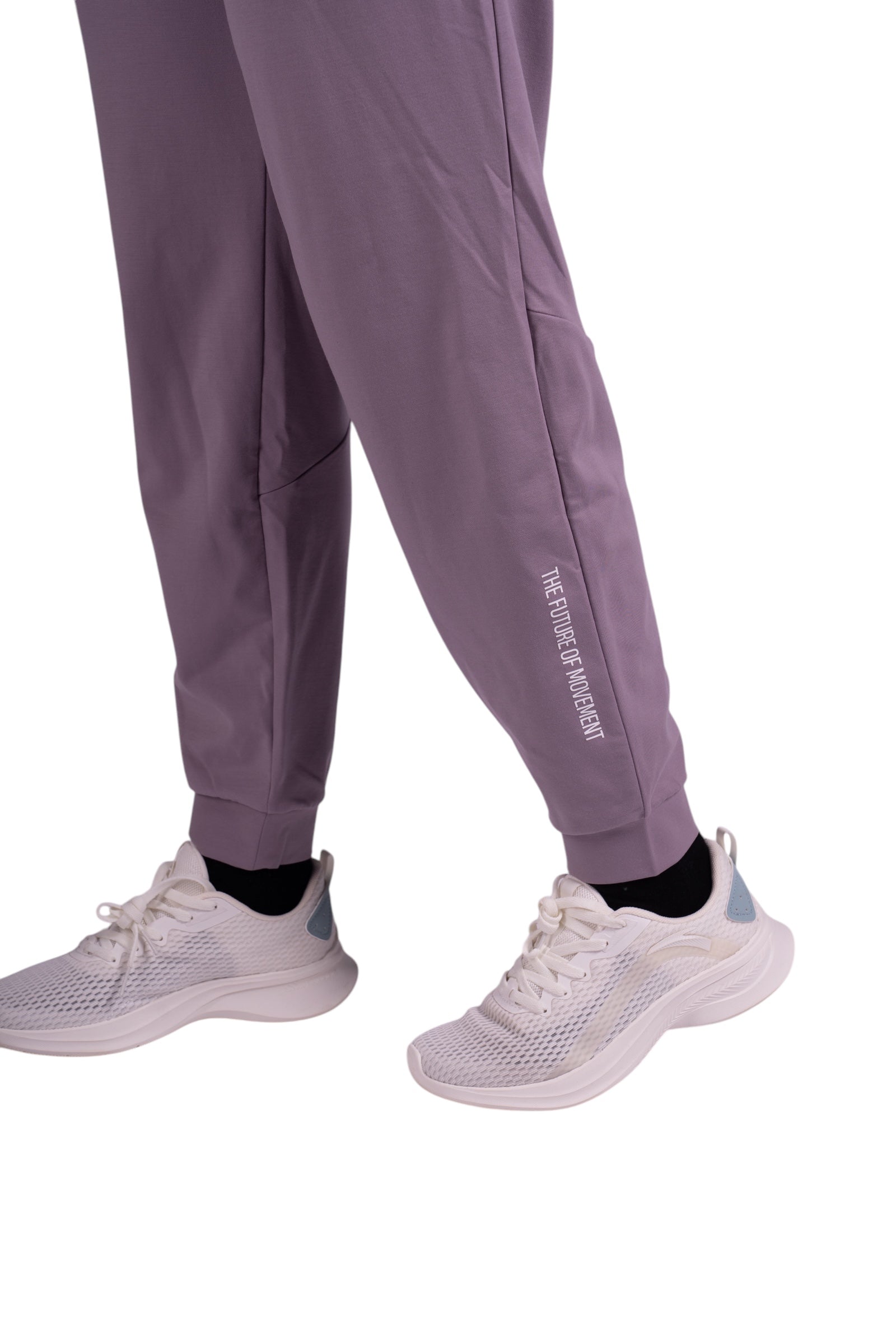 ANTA KNIT ANKLE  FITNESS PANT FOR WOMEN, DARK PURPLE