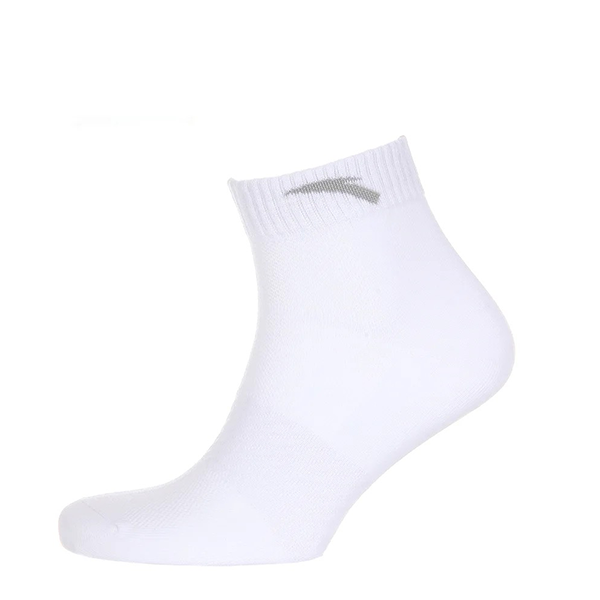 ANTA FITNESS SOCKS FOR MEN, PURE WHITE