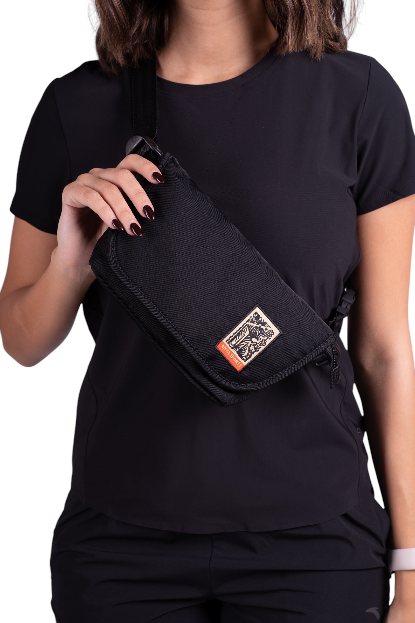 ANTA LIFESTYLE BAG FOR UNISEX, BASIC BLACK