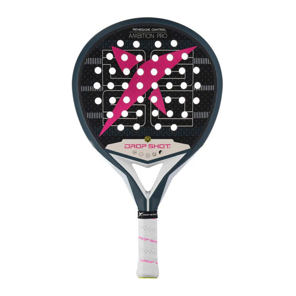 DROP SHOT PALA RENEGADE CONTROL PADEL RACKET, PINK&BLACK