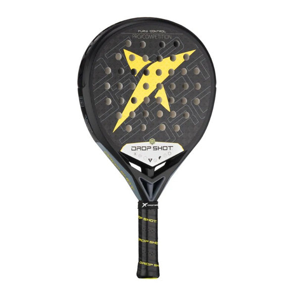 DROP SHOT PALA FURIA CONTROL PADEL RACKET, YELLOW&BLACK