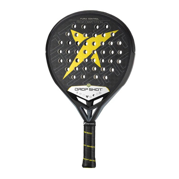 DROP SHOT PALA FURIA CONTROL PADEL RACKET, YELLOW&BLACK