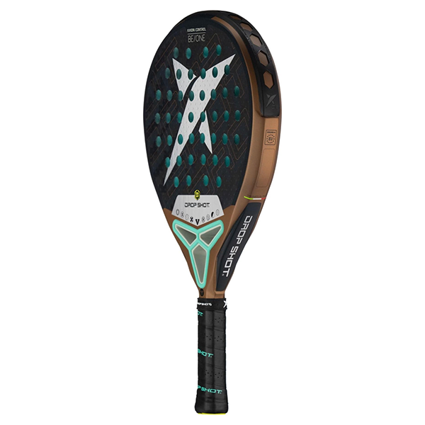 DROP SHOT PALA AXION CONTROL PADEL RACKET, BROWN&WHITE&BLACK