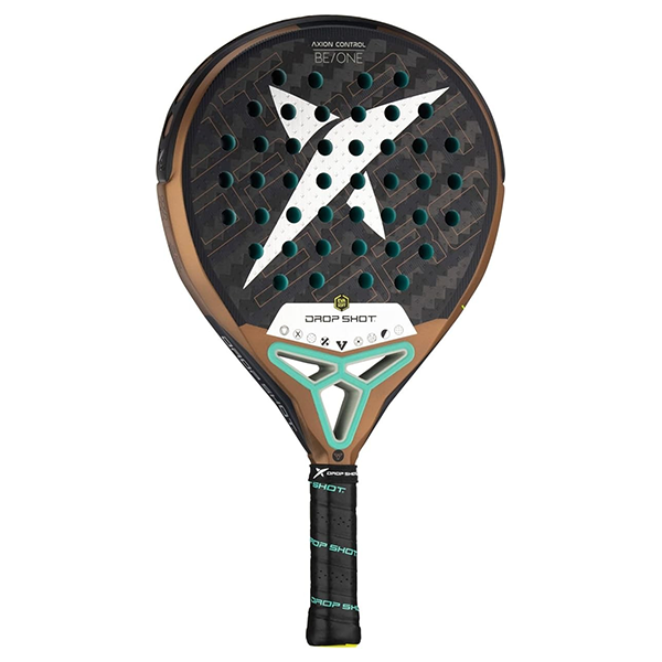 DROP SHOT PALA AXION CONTROL PADEL RACKET, BROWN&WHITE&BLACK