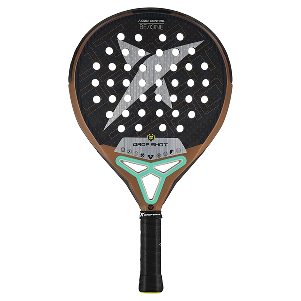 DROP SHOT PALA AXION CONTROL PADEL RACKET, BROWN&WHITE&BLACK