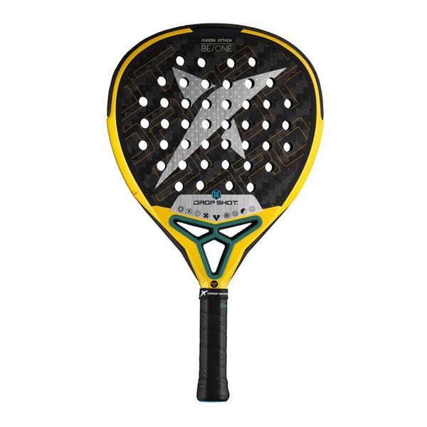 DROP SHOT PALA AXION ATTACK PADEL RACKET, YELLOW&WHITE&BLACK