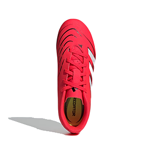 ADIDAS PREDATOR CLUB FG/MG J FG SHOES FOR BOYS, LUCID RED&WHITE