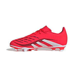 ADIDAS PREDATOR CLUB FG/MG J FG SHOES FOR BOYS, LUCID RED&WHITE